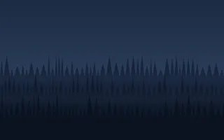 Blue Woods — dark blue and black mountain background