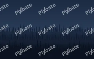 Blue Woods — dark blue and black mountain background