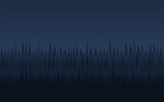 Blue Woods II — dark blue and black mountain background, variation II