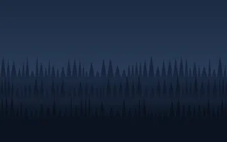 Blue Woods III — dark blue and black mountain background, variation III