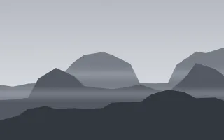 Charcoal Crags — light grey and blue mountain background