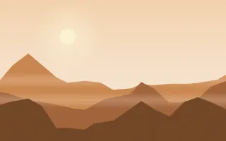 Copper Canyon II — light beige, orange and brown mountain background, variation II