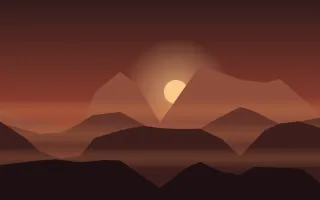 Ember Range II Ember Range II — dark red, brown and black mountain background, variation II