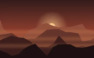 Ember Range III Ember Range III — dark red, brown and black mountain background, variation III