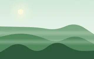 Emerald Fells — light green mountain background