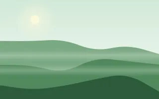 Emerald Fells II — light green mountain background, variation II
