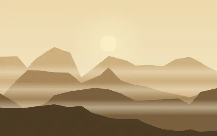 Golden Mist — light beige, orange and brown mountain background