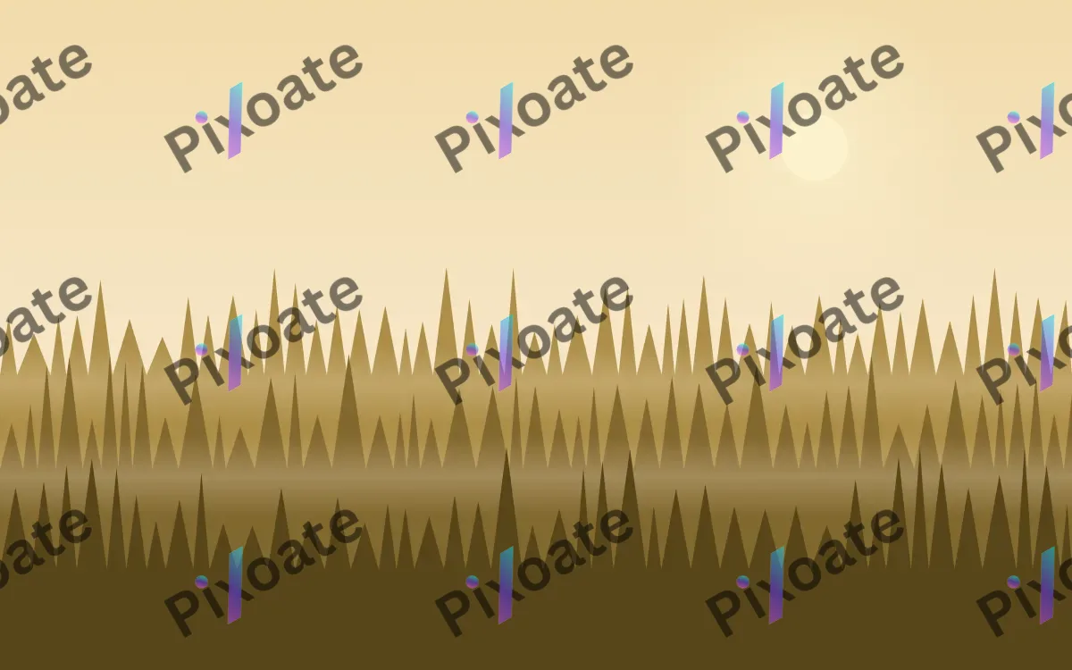 Golden Pines — light beige, gold and brown mountain background