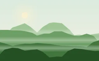 Jade Valley II Jade Valley II — colourful green mountain background, variation II