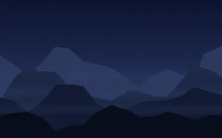 Midnight Range — dark blue and black mountain background