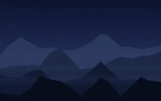 Midnight Range II Midnight Range II — dark blue and black mountain background, variation II