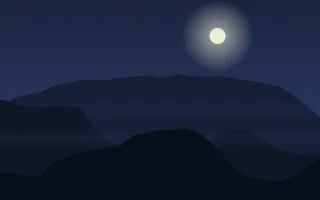 Night Watch Peaks — dark blue and black mountain background