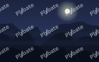 Night Watch Peaks II — dark blue and black mountain background, variation II