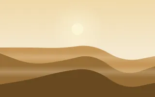 Ochre Steppe II — colourful beige, orange and brown mountain background, variation II