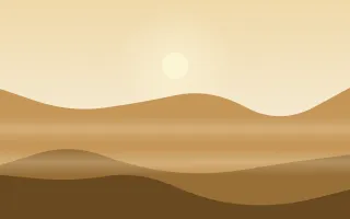 Ochre Steppe III — colourful beige, orange and brown mountain background, variation III