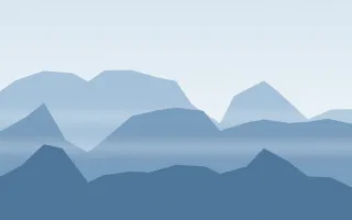 Polar Range — light blue mountain background