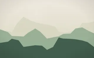 Alpine Morning II — light beige and green mountain background, variation II