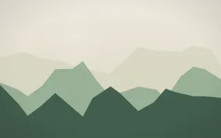 Alpine Morning V — light beige and green mountain background, variation V