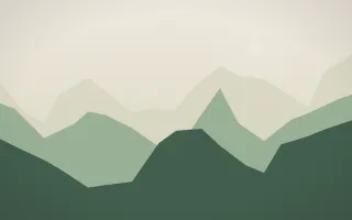 Alpine Morning VII — light beige and green mountain background, variation VII