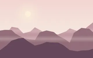 Rose Alps — light red and pink mountain background