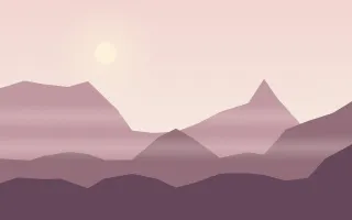 Rose Alps II — light red and pink mountain background, variation II