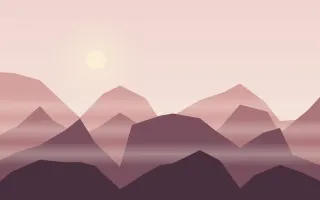 Rose Peaks — light red and pink mountain background