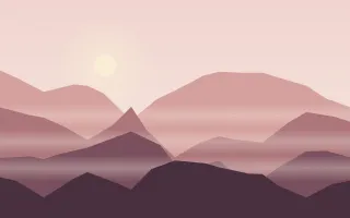 Rose Peaks II Rose Peaks II — light red and pink mountain background, variation II