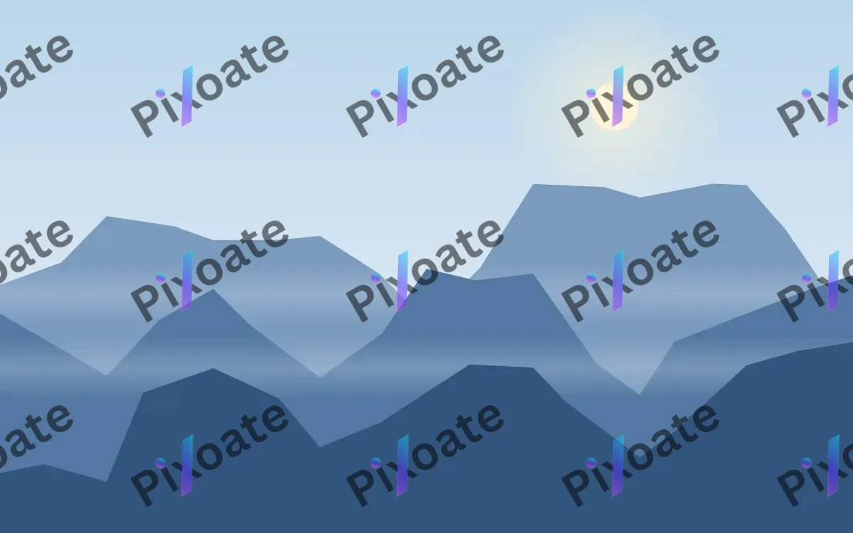 Skyline Blue Peaks — light blue mountain background