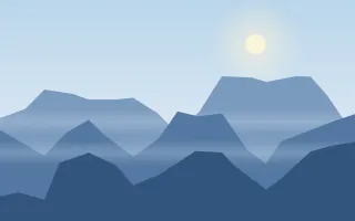 Skyline Blue Peaks — light blue mountain background