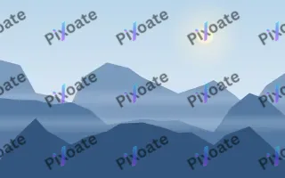 Skyline Blue Peaks II — light blue mountain background, variation II