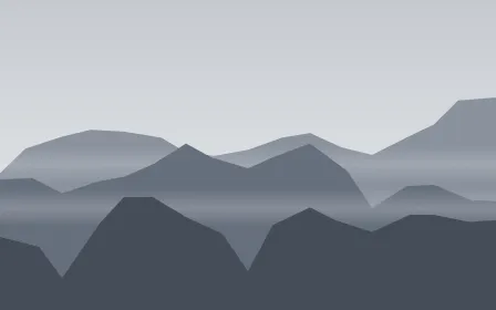 Smoke Summits — light grey and blue mountain background