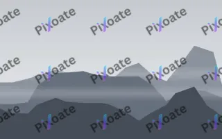 Smoke Summits II — light grey and blue mountain background, variation II