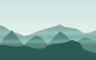Teal Highlands II — light teal mountain background, variation II