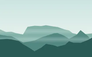 Teal Highlands III — light teal mountain background, variation III