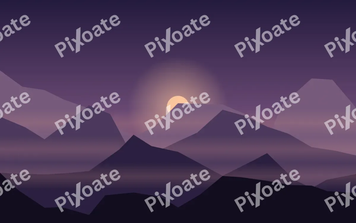 Violet Dusk — dark purple and black mountain background