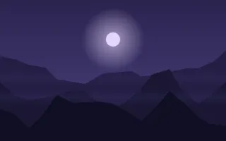Violet Heights — dark blue and black mountain background