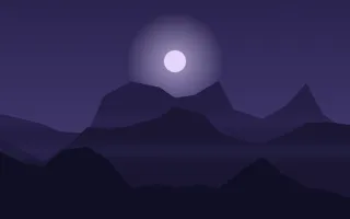 Violet Heights II — dark blue and black mountain background, variation II