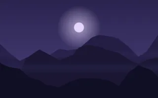 Violet Heights III — dark blue and black mountain background, variation III