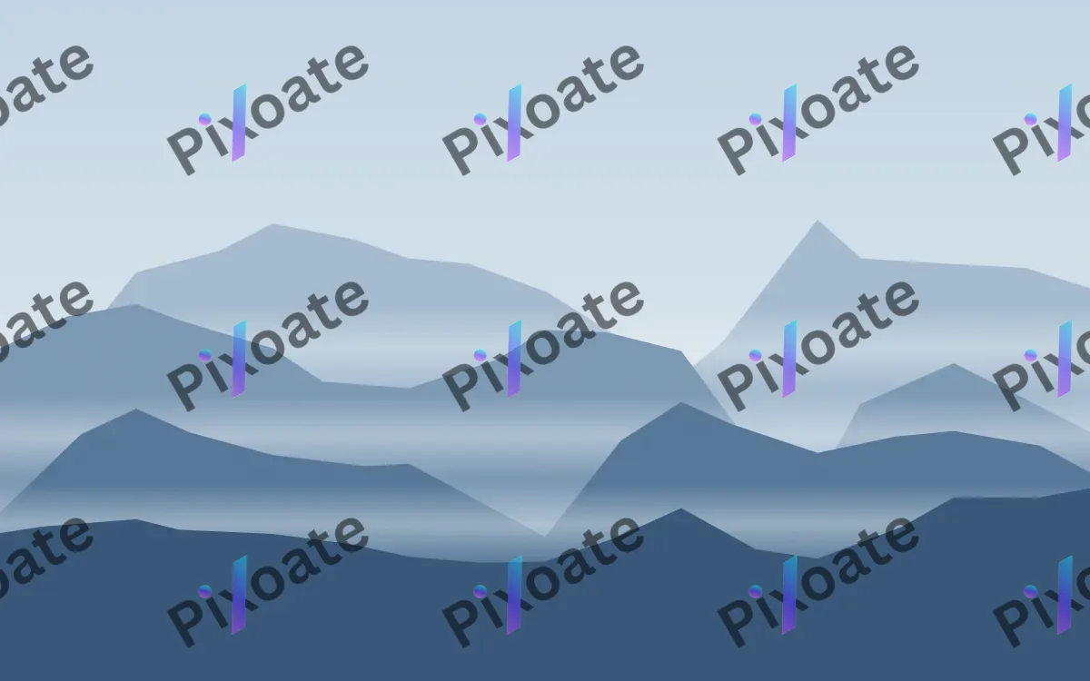 Winter Ridge — light blue mountain background