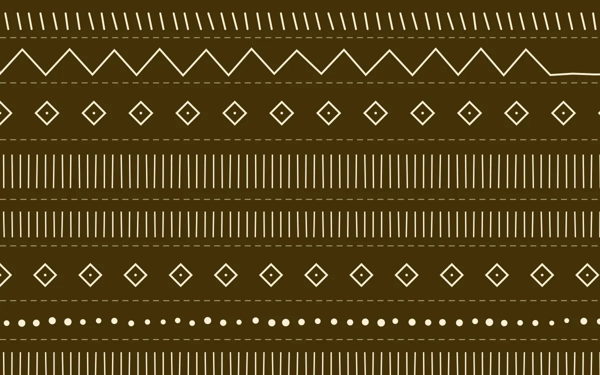Accra Gold Mudcloth — dark brown and beige mudcloth background