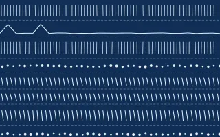 Aegean Noon Mudcloth — dark blue and white mudcloth background