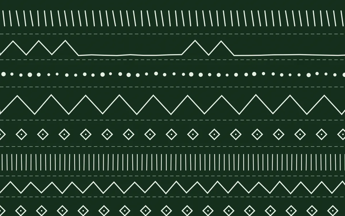 Amazônia Mudcloth — dark green and white mudcloth background