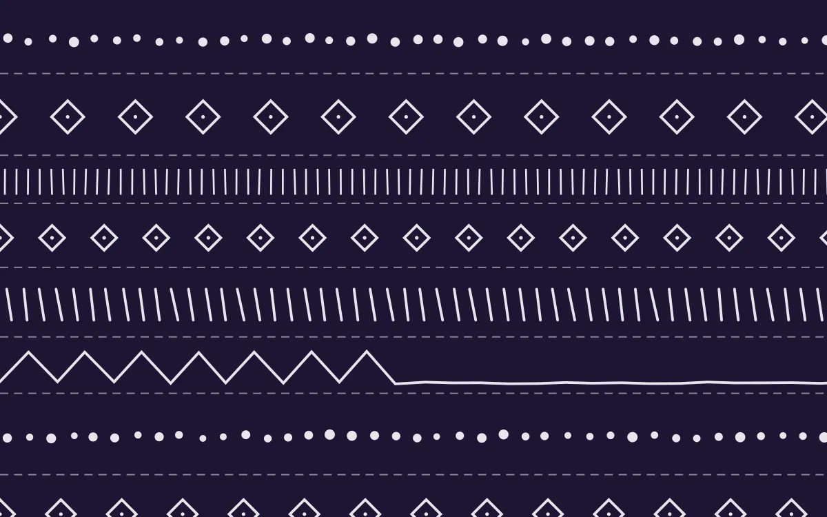 Arabian Night Mudcloth — dark purple and white mudcloth background