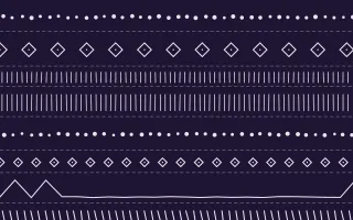 Arabian Night Mudcloth — dark purple and white mudcloth background