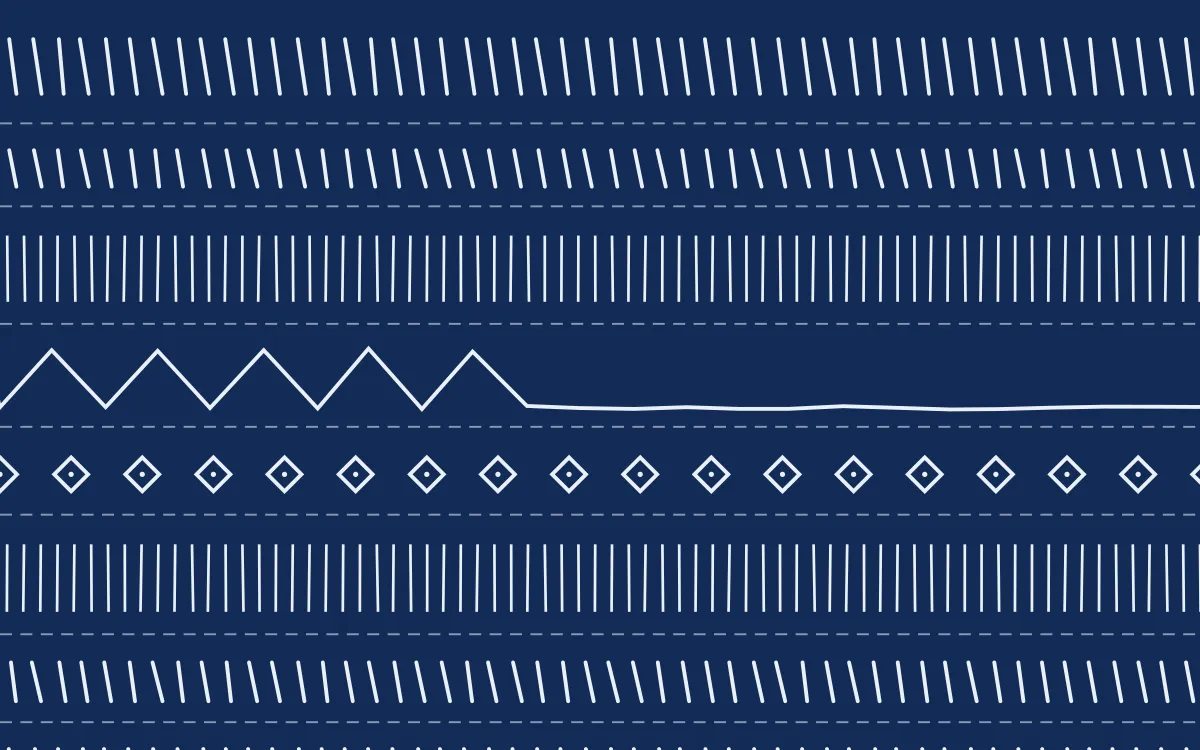 Bahia Blue Mudcloth — dark blue and white mudcloth background