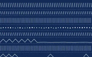 Bahia Blue Mudcloth — dark blue and white mudcloth background