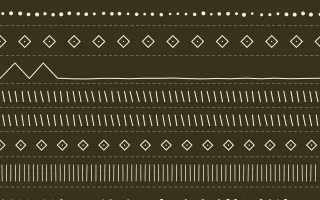 Bali Temple Mudcloth — dark brown and beige mudcloth background