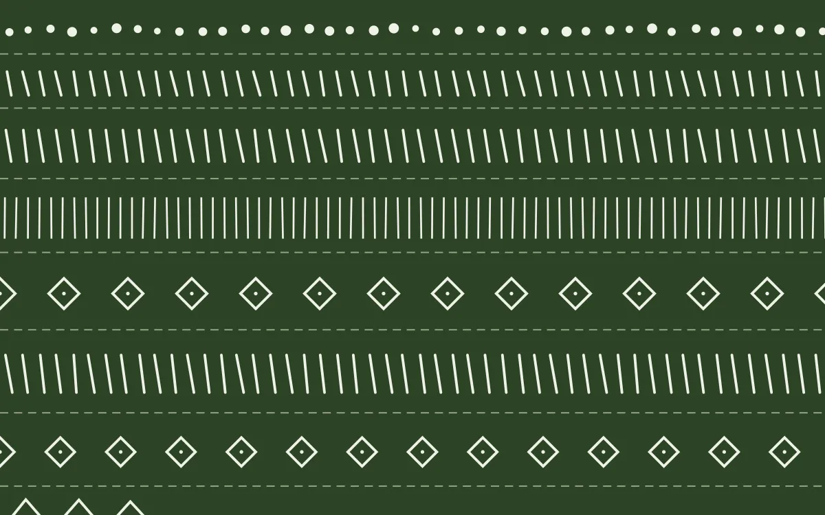 Bamboo Mist Mudcloth — dark green and white mudcloth background