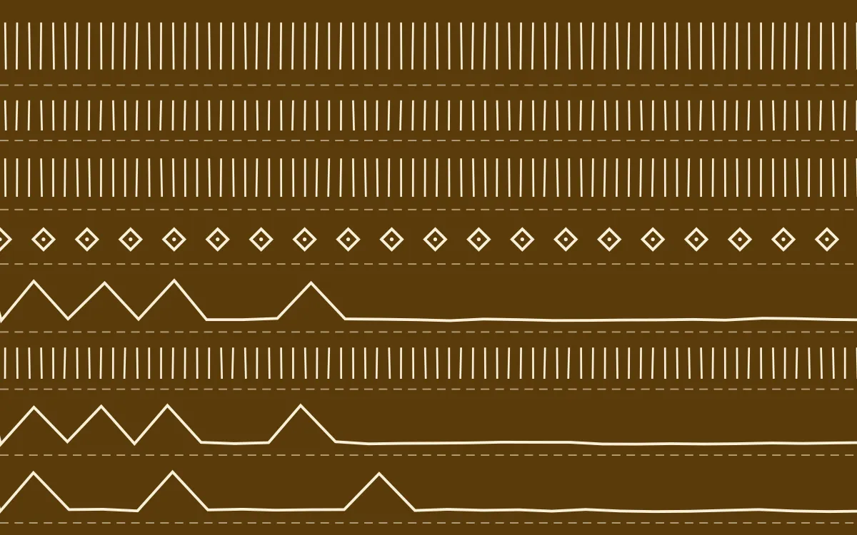 Bangkok Gold Mudcloth — dark brown and beige mudcloth background