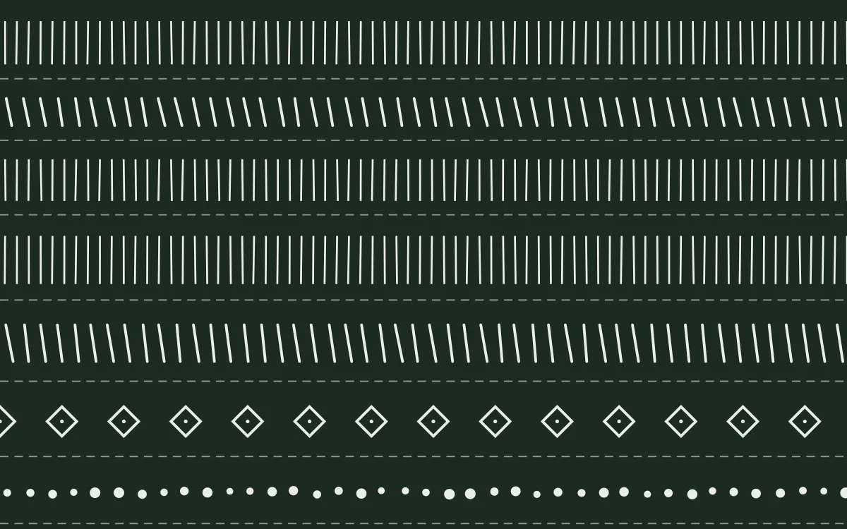 Bavarian Forest Mudcloth — dark green and white mudcloth background